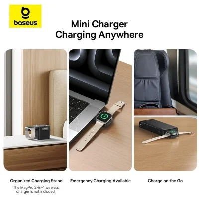 Baseus MagPro Magnetic Wireless Charger for E-Watch 2.5W &ndash; Black